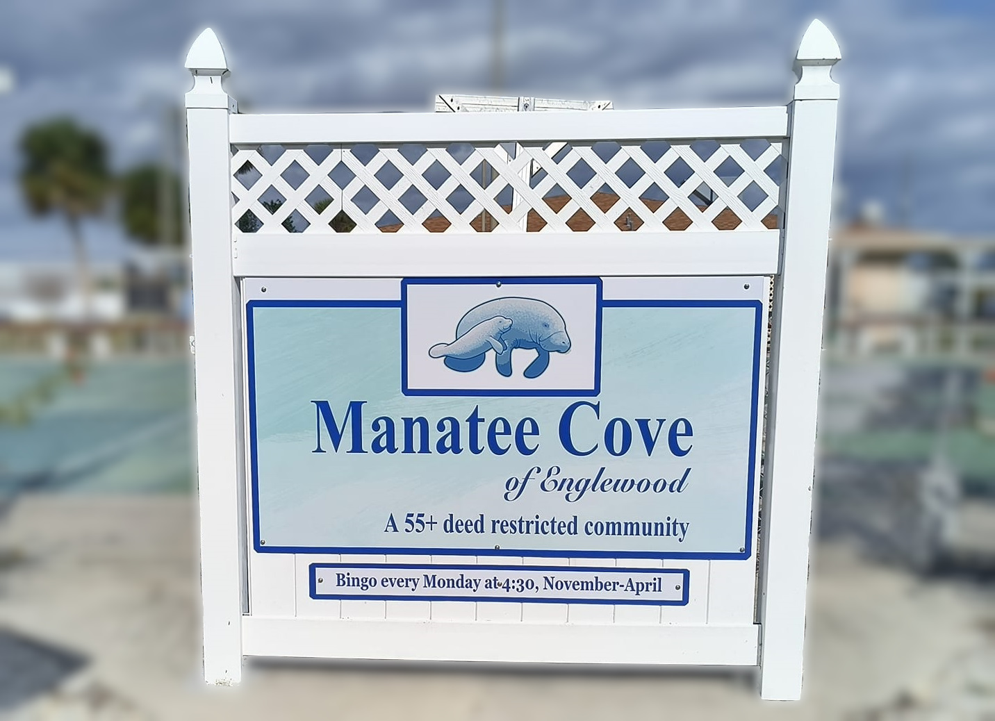 manatee cove sign manatee cove sign